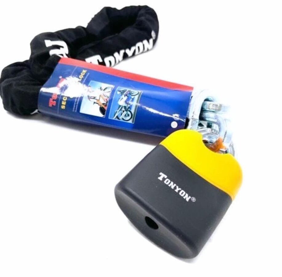 מנעול שרשרת TONYON עם בריח 🔐🔝 - מנעולים, אזעקות 🔐🚷 - כל המוצרים 🌐 - R.J ...